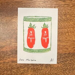 Inciardi Mini Print San Marzano Tomato Art Print -